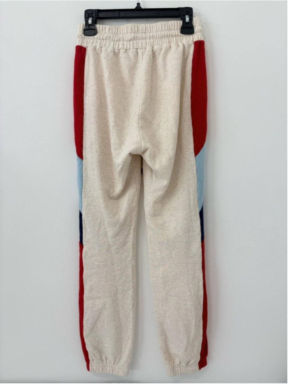 MOTHER The Knock Out Ankle Sweatpants Sz M Cream Multi EUC - Picture 6 of 10
